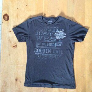 Levi’s Men’s Small Graphic Tee – California Vibes Golden Gate Just Ride- Size S